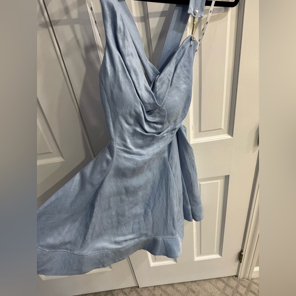 AJE Liberty Asymmetric Linen-Blend Mini Dress - Picture 9 of 9